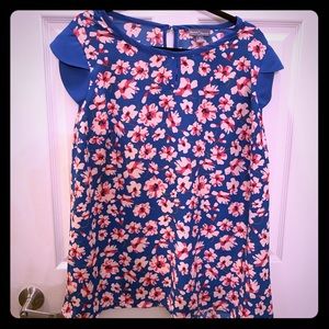 Market & Spruce cherry blossom blouse